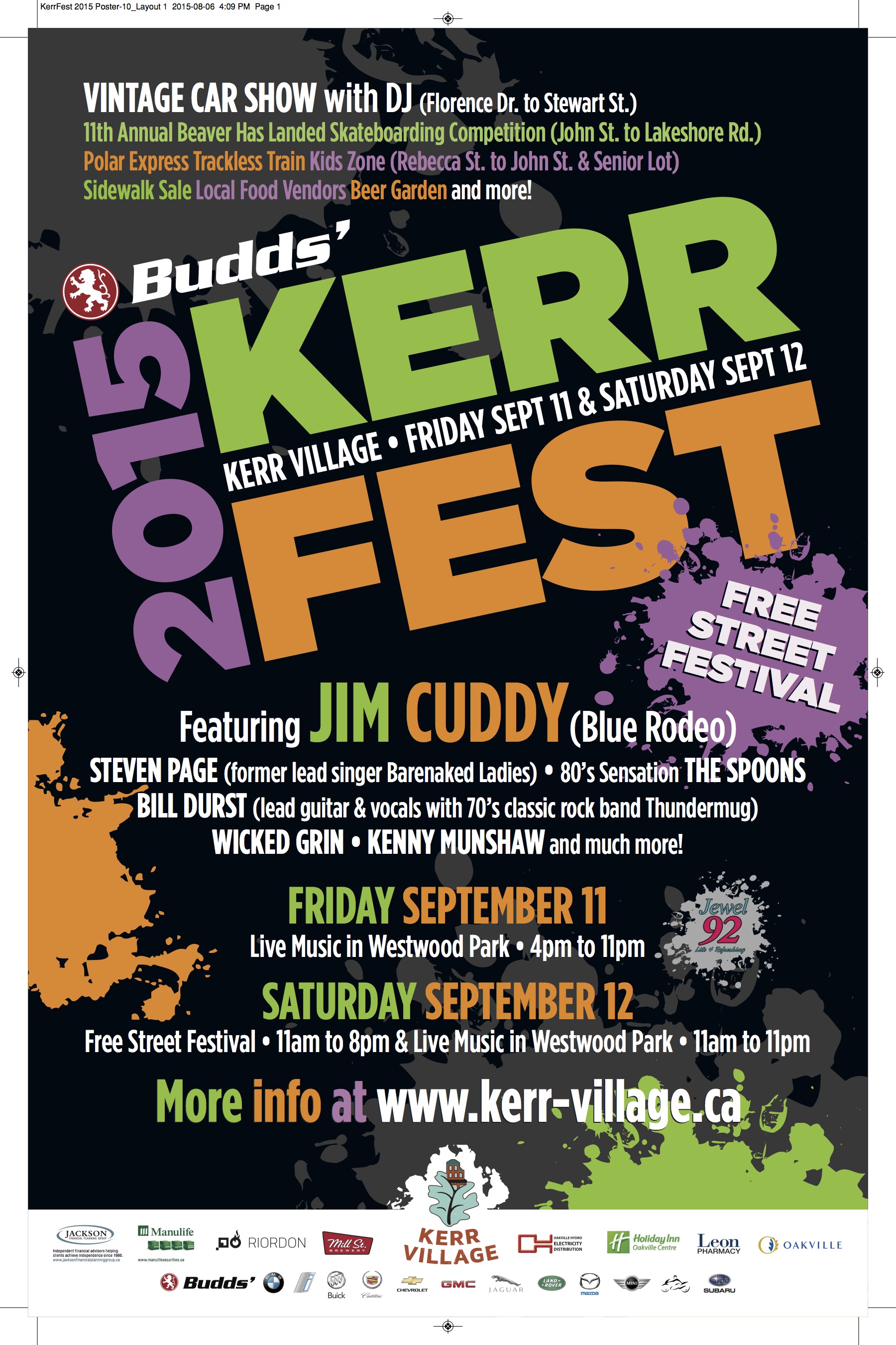 Kerrfest 2015 Presented by Budds', catch all of the Action!